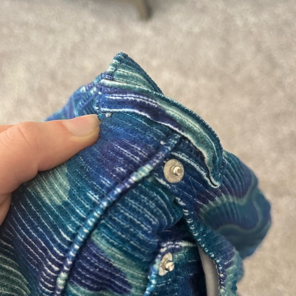 BDG Urban Outfitters High And Wide Corduroy Pant in Blue Wave Women’s Size 25 - Picture 15 of 16